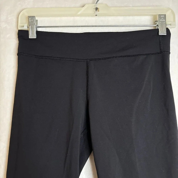 Ivivva by Lululemon Leggings Capris Solid Black Cropped Pants Athleisure - Picture 2 of 12